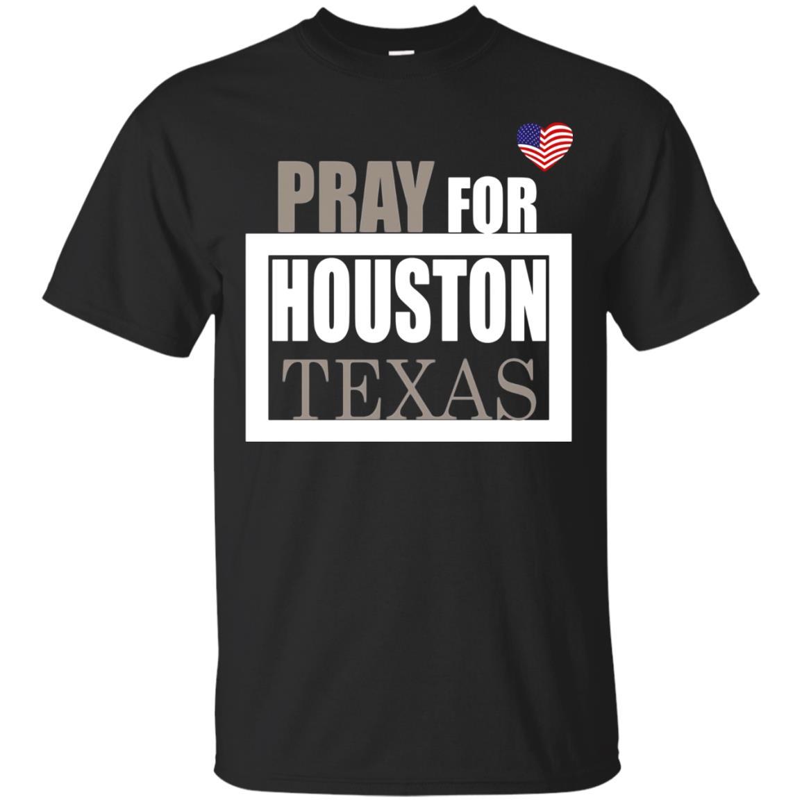 American Flag Love Heart-pray For Houston/texas T Shirt