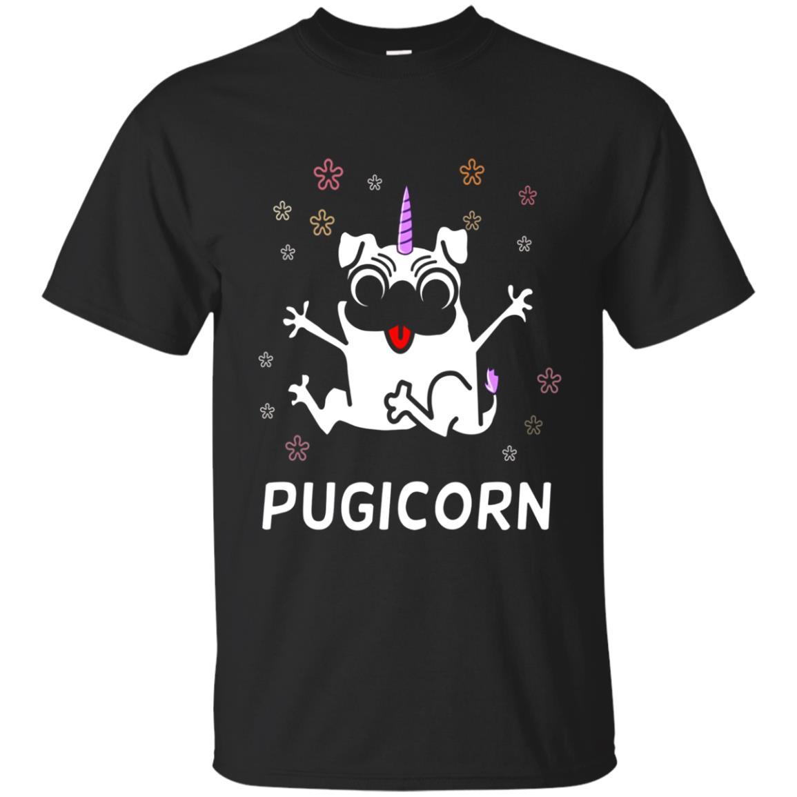 Pugicorn Unicorn And Pug Funny T-shirt