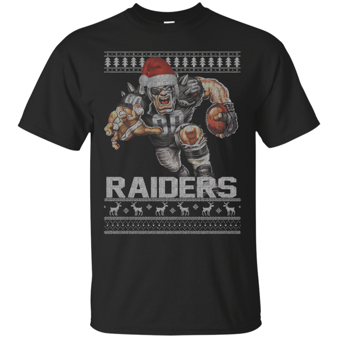 Oakland Raiders Power Ugly Christmas T Shirt