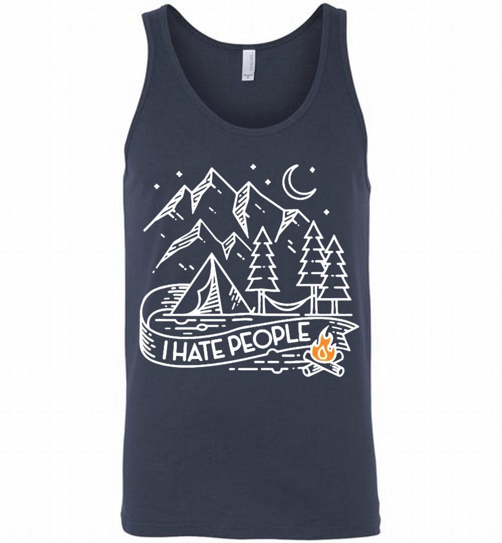 Camping I Hate People Tank Shirts