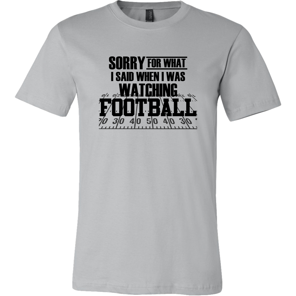 T-shirt Owl Canvas S Shirt Sorry About What I Said When I Was Watching Football T-shirt