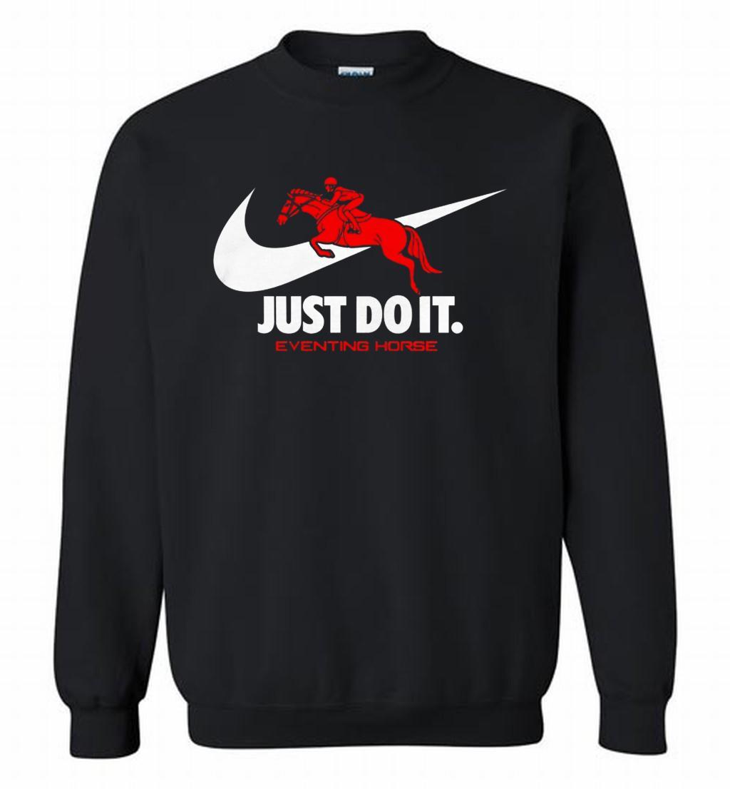 Eventing Horse Just Do It Crewneck T Shirt