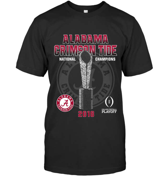 Alabama Crimson Tide National Champions 2018 College Football Playoff T-shirt, , 