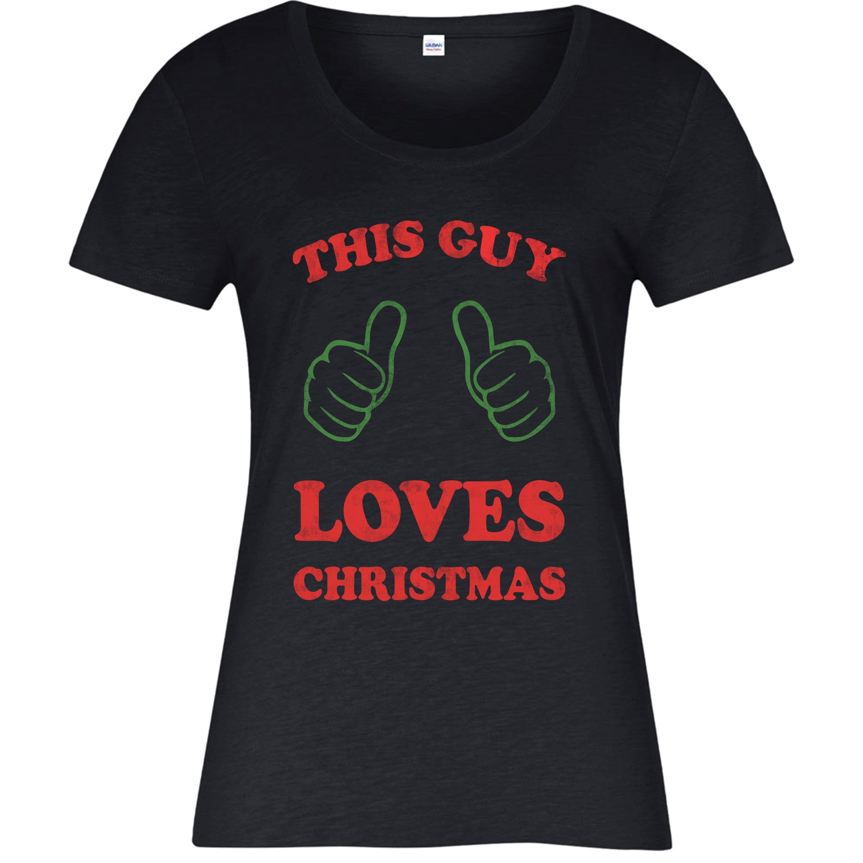 Love Christmas T-shirt, Christmas Xmas Gift Festive Adult Top