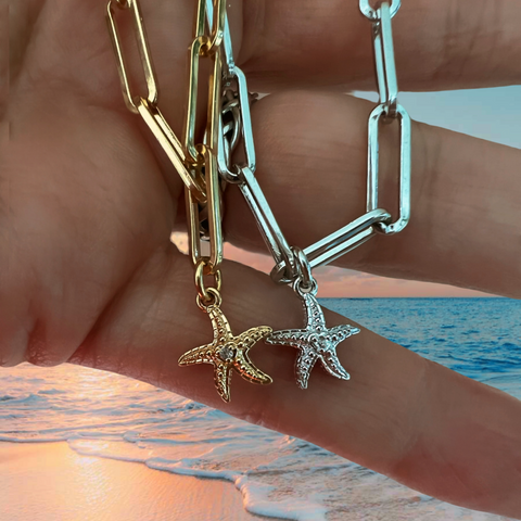 Goddaughters Starfish Anklet and Bracelet Wearable Art for the soul Available now