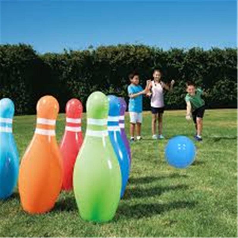 giant inflatable bowling set