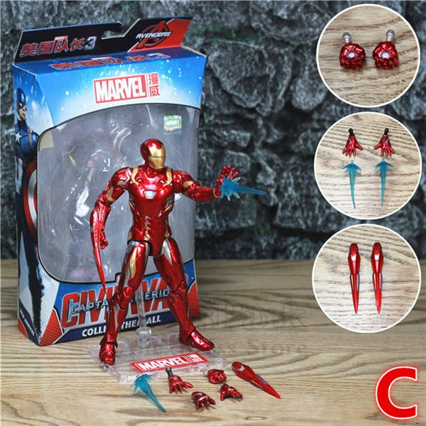 Marvel Avenger Iron Man 7 Action Figure Nano Weapons Ironman Tony
