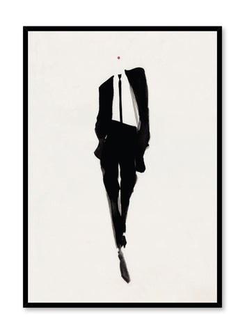 'Celine' is a fashion illustration poster from the Amelie Hegart collaboration collection.