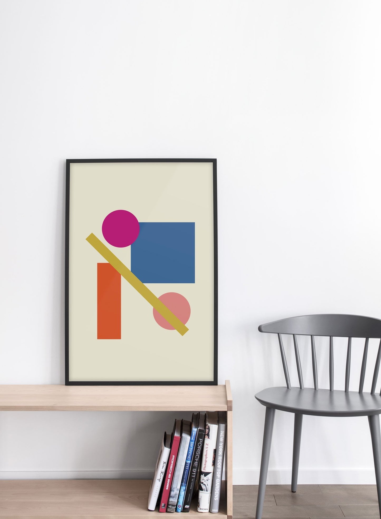 Ladder Multicolour Abstract Shape Design Poster | Buy at Opposite Wall