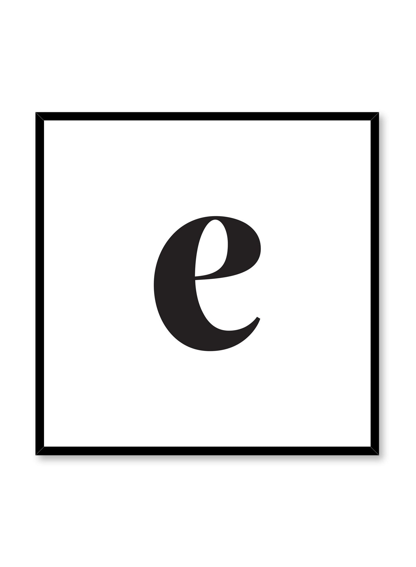 bubble letter lowercase e