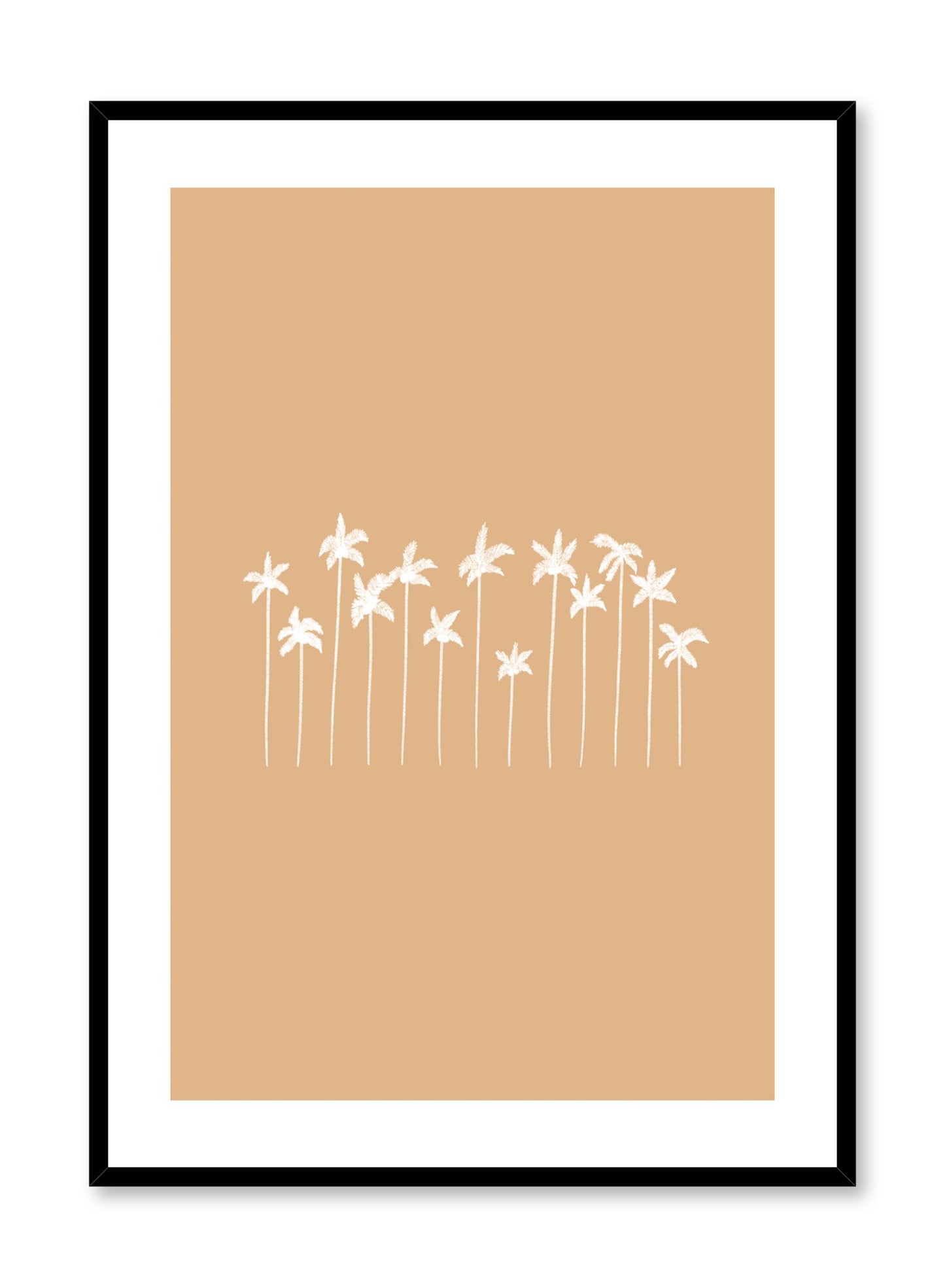 Minimalist Palms Illustration Design Poster | Buy at Opposite Wall
