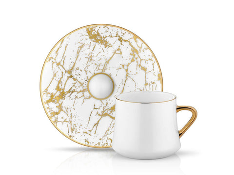 White Marble Coffee Cup