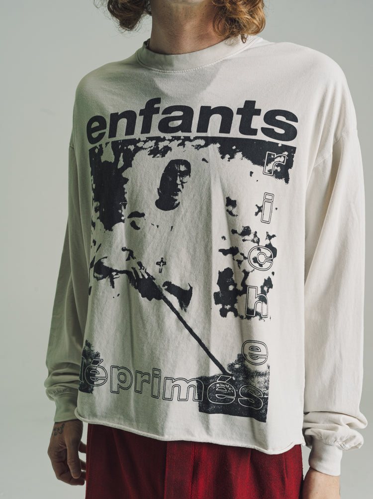 DPTO — Faded Ivory & Black Nun/Gun Long Sleeve T-Shirt