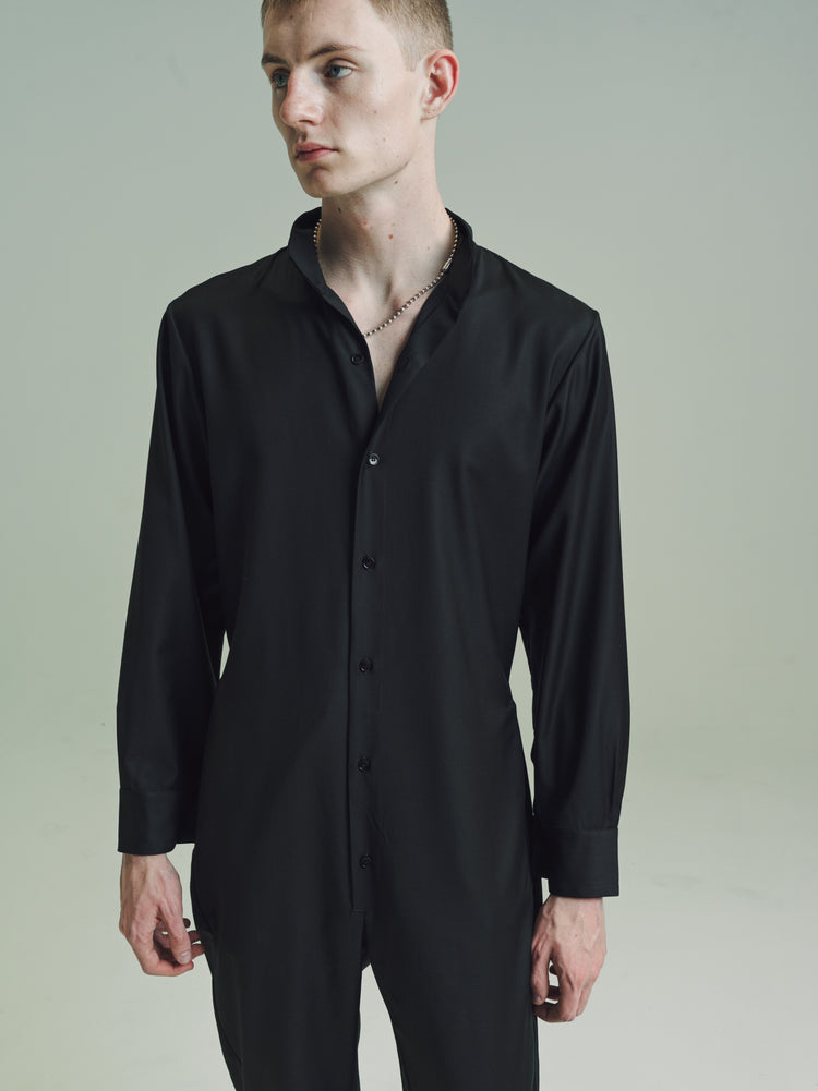 DPTO — NO.240 Black Loro Piana Fine Wool Overall