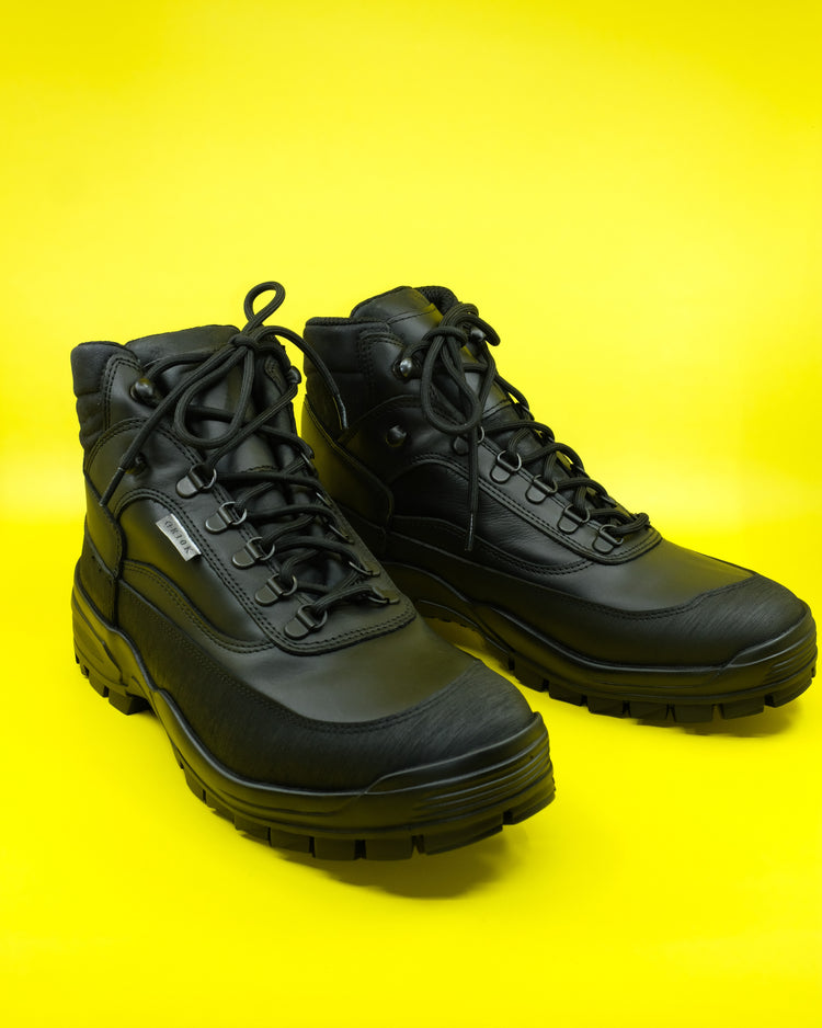 DPTO — MONTEBOVE DRULL Black Calf Leather Boot