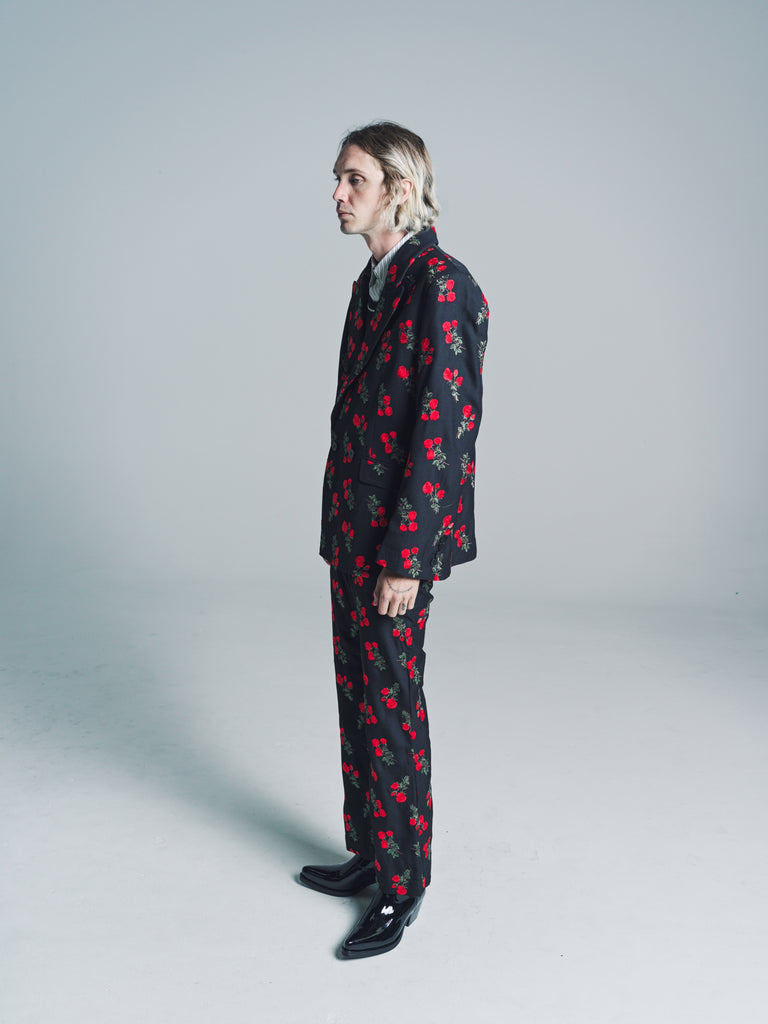 Rose Embroidered Wool Blazer | Ernest W. Baker | DEPARTAMENTO