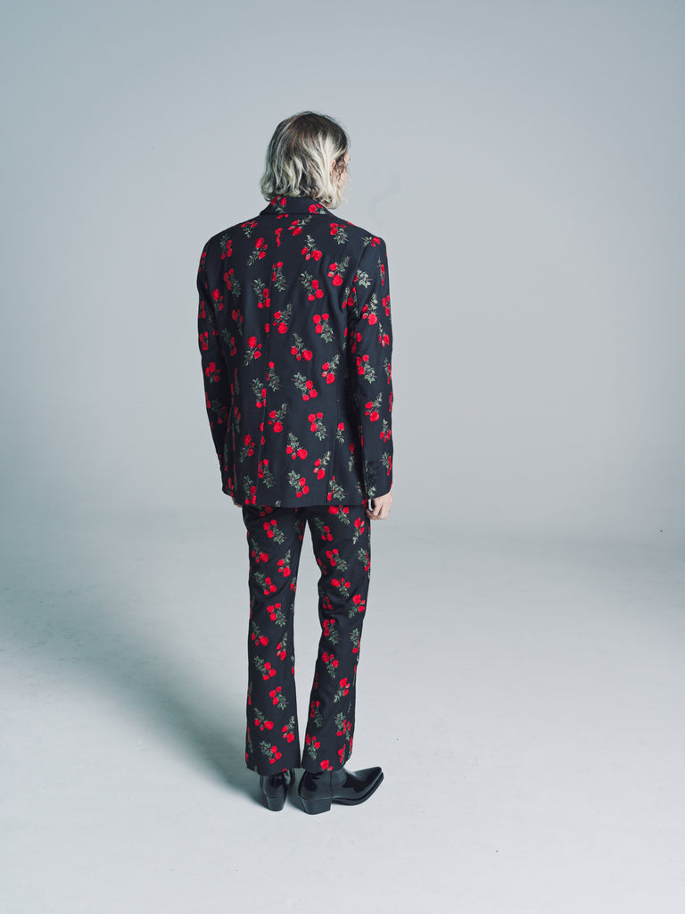 Rose Embroidered Wool Blazer | Ernest W. Baker | DEPARTAMENTO