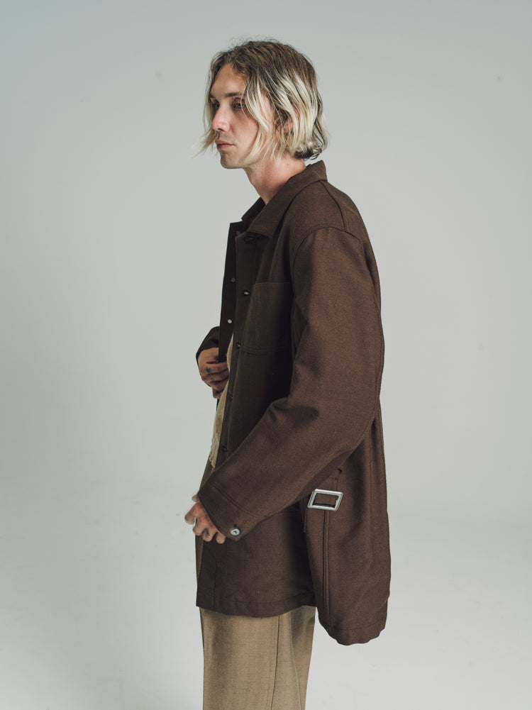 DPTO — Brown Wool Lot. 404 Work Coat