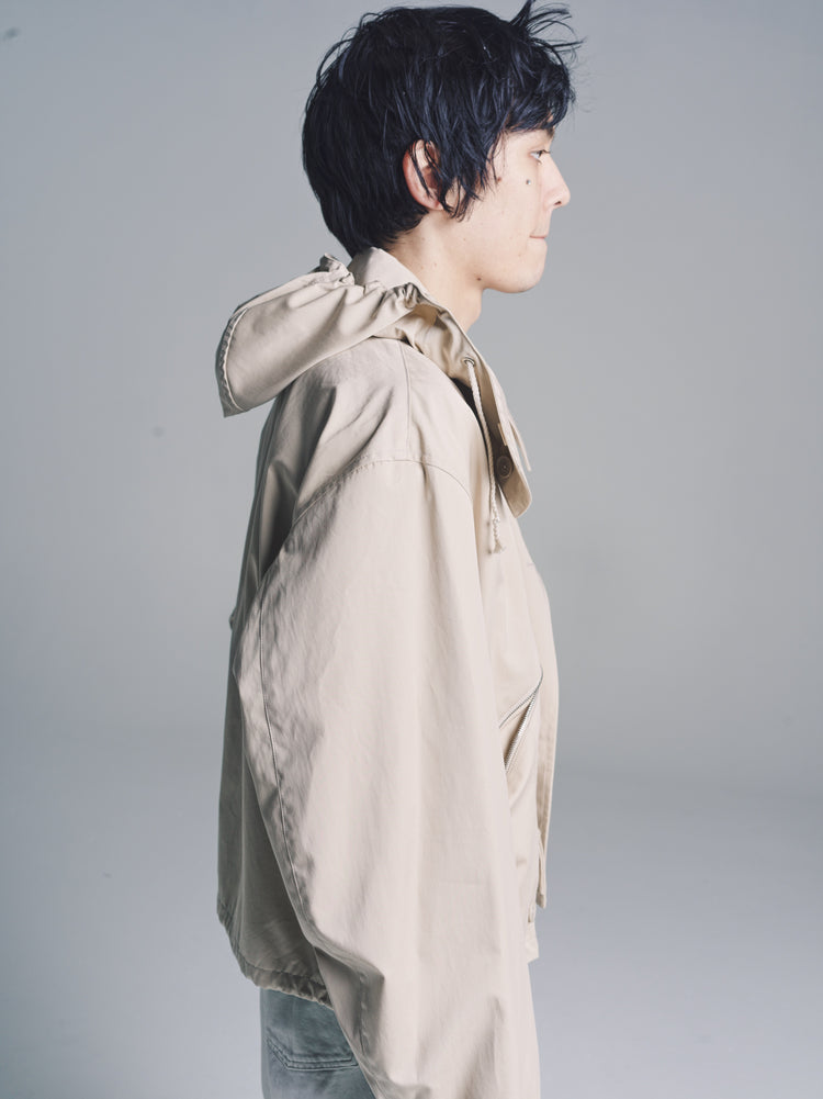 DPTO — Dusty Mastic Boxy Military Blouson