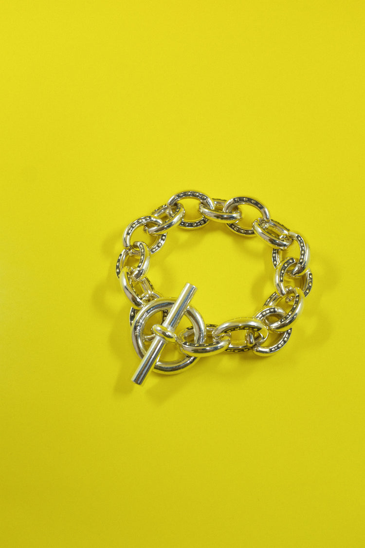 DPTO — .925 Silver Horseshoe Bracelet