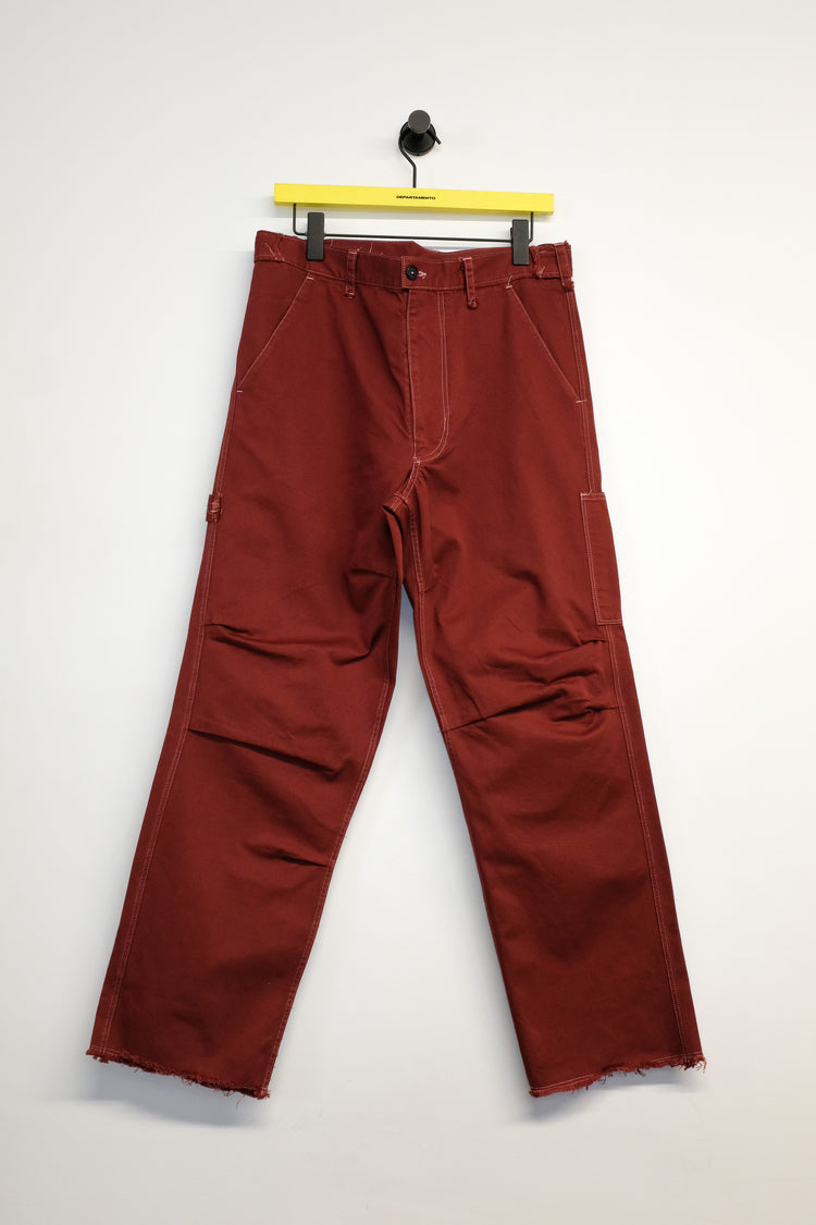 DPTO — Brick Red Heavy Twill Worker Pants