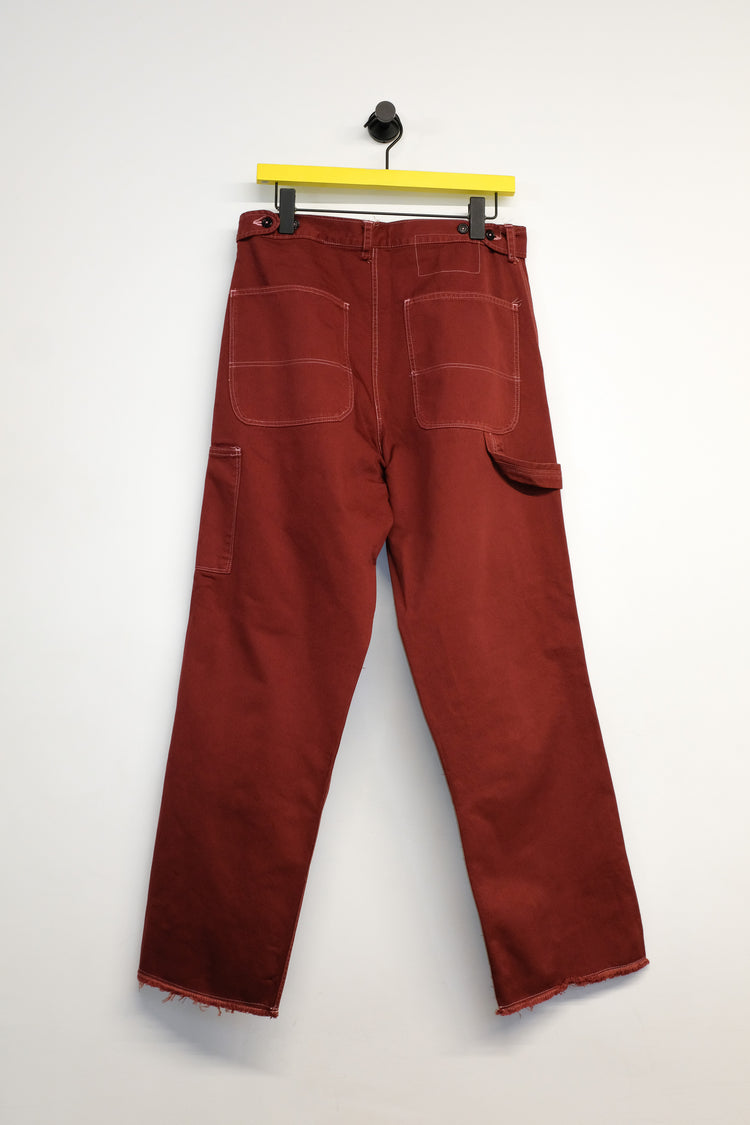 DPTO — Brick Red Heavy Twill Worker Pants