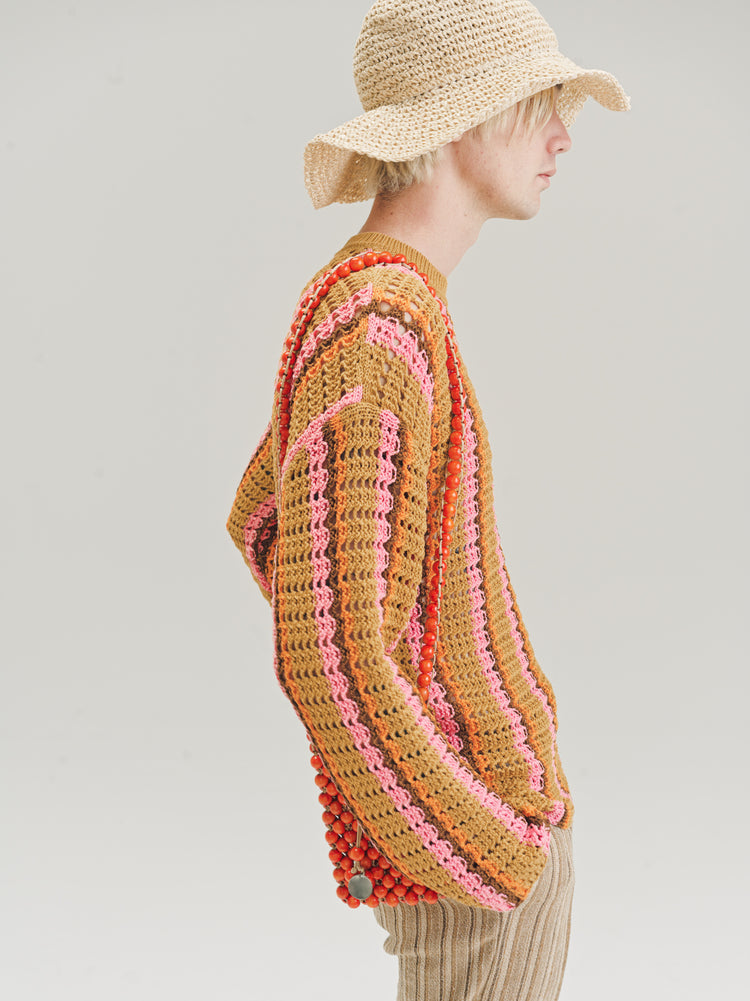 を販売 CMMN SWDN 23ss ELTON CROCHET CREW NECK | www.barkat.tv