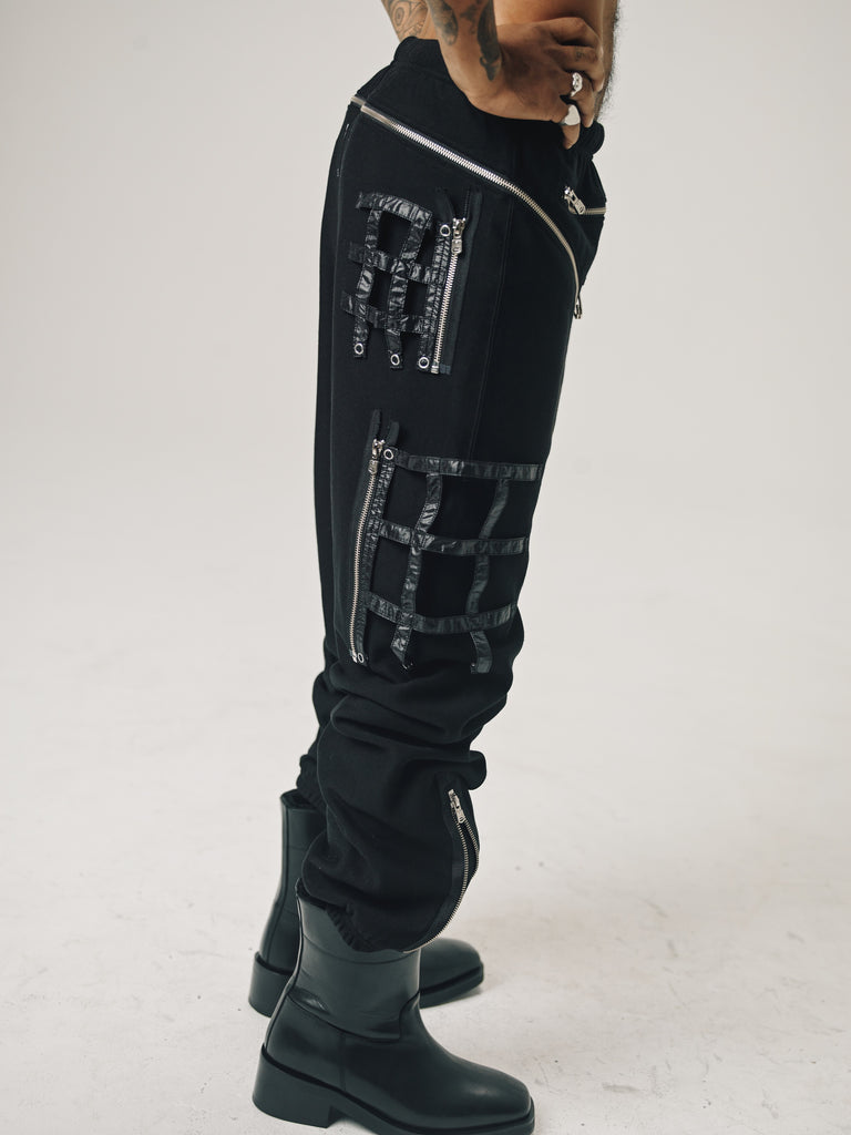 Black Cotton Jersey Space Jogger Pant | TAKAHIROMIYASHITA