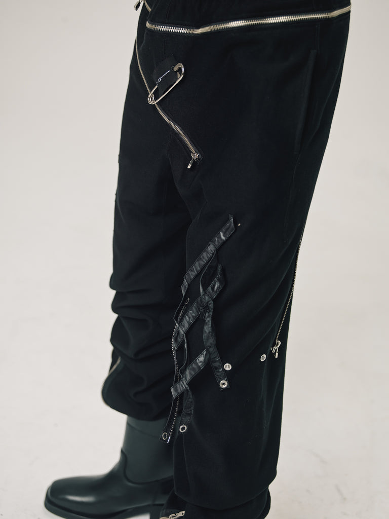 Black Cotton Jersey Space Jogger Pant | TAKAHIROMIYASHITA