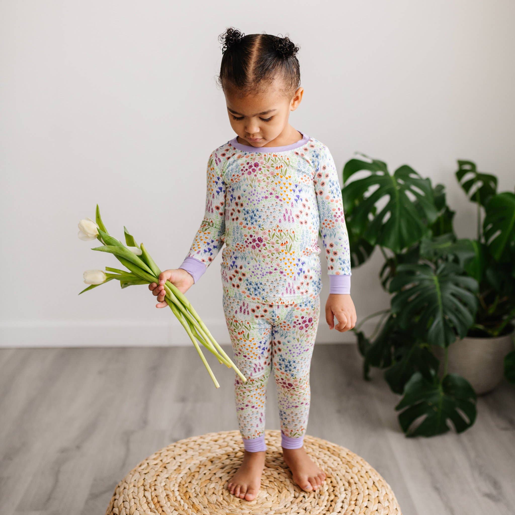 Little Sleepies - Flower Fields Two-Piece Bamboo Viscose Pajama Set