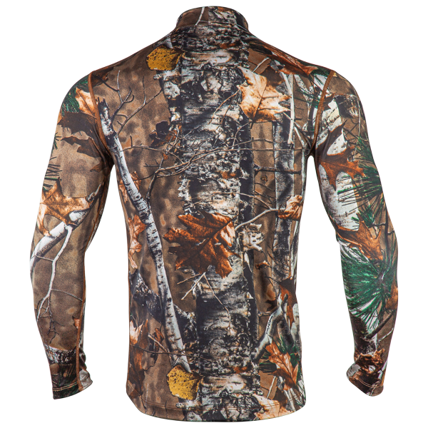 Men's Mid-Weight Camo Mock Neck – ColdPruf Base Layer
