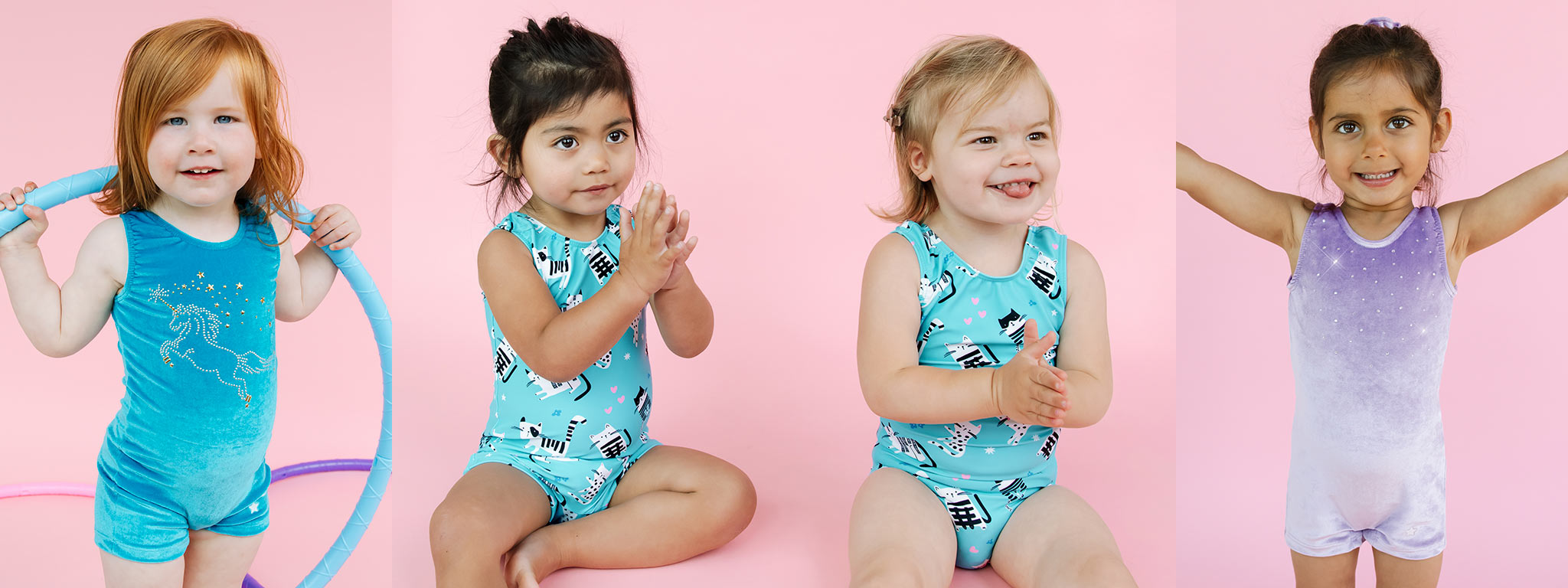 Toddler Girls Preschool Gymnastics Leotard & Short sets – D2