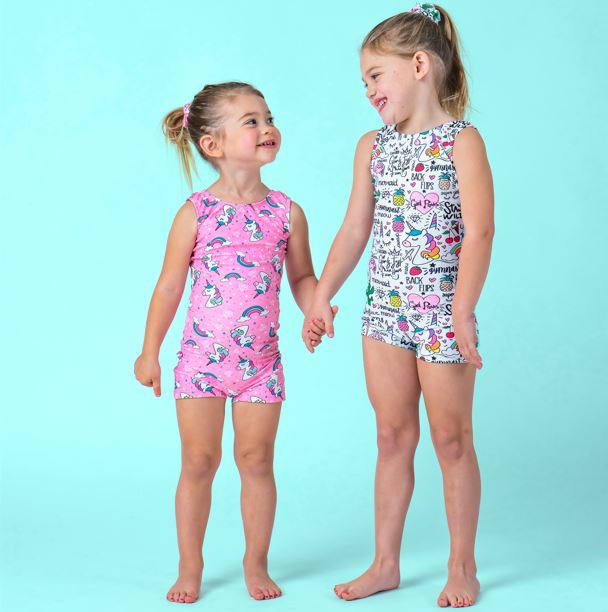 Unicorn Magic and Unicorn Doodles Unitards by Destira 