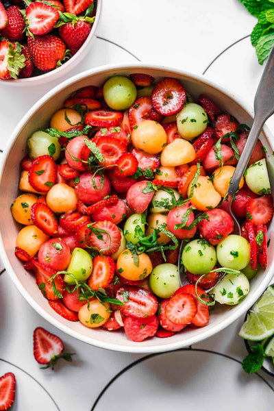 4 recipes to make the most of fresh herbs - melon strawberry mint salad