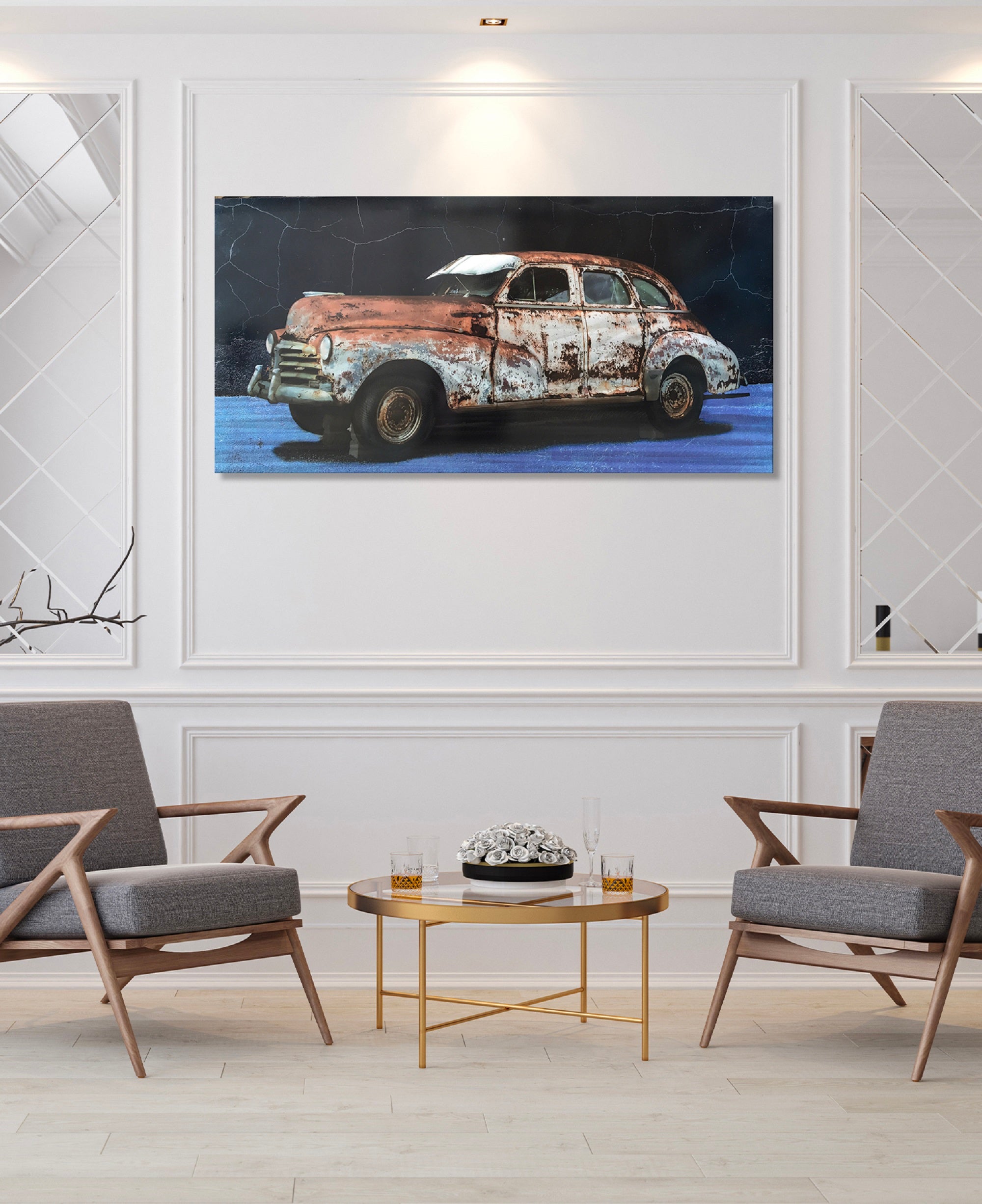 The Antique Car Metal Wall Art | Peterson Housewares & Artwares