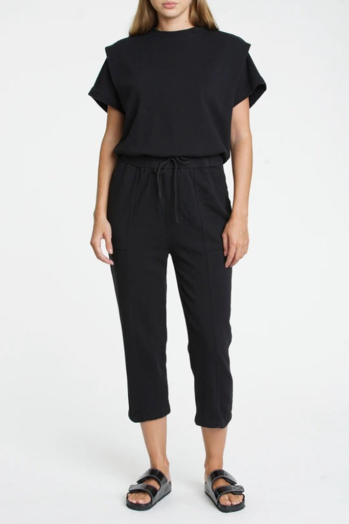 Pistola - Clarisse French Terry Shoulder Pleat Jumpsuit – Collins St