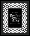 Please Remove Your Shoes - Framed Print