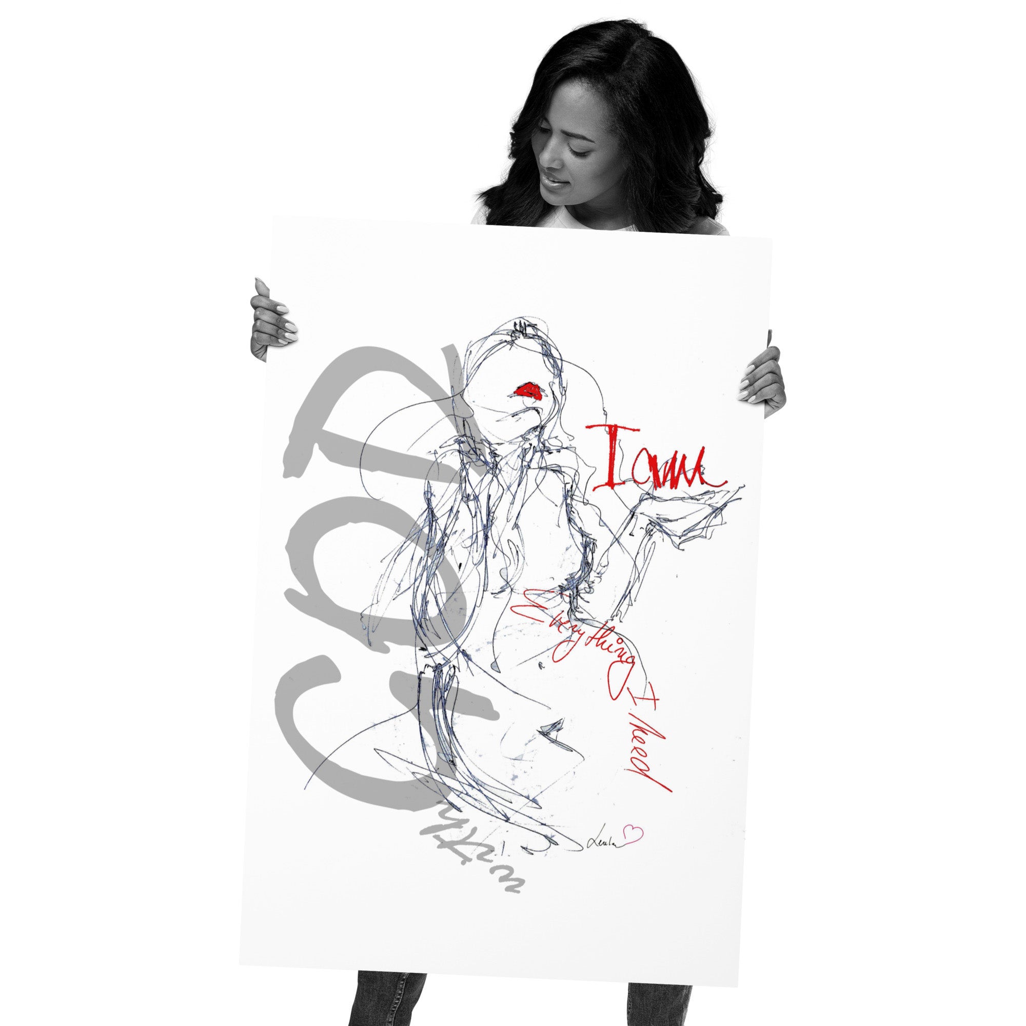 with GOD I AM everything I need - Poster