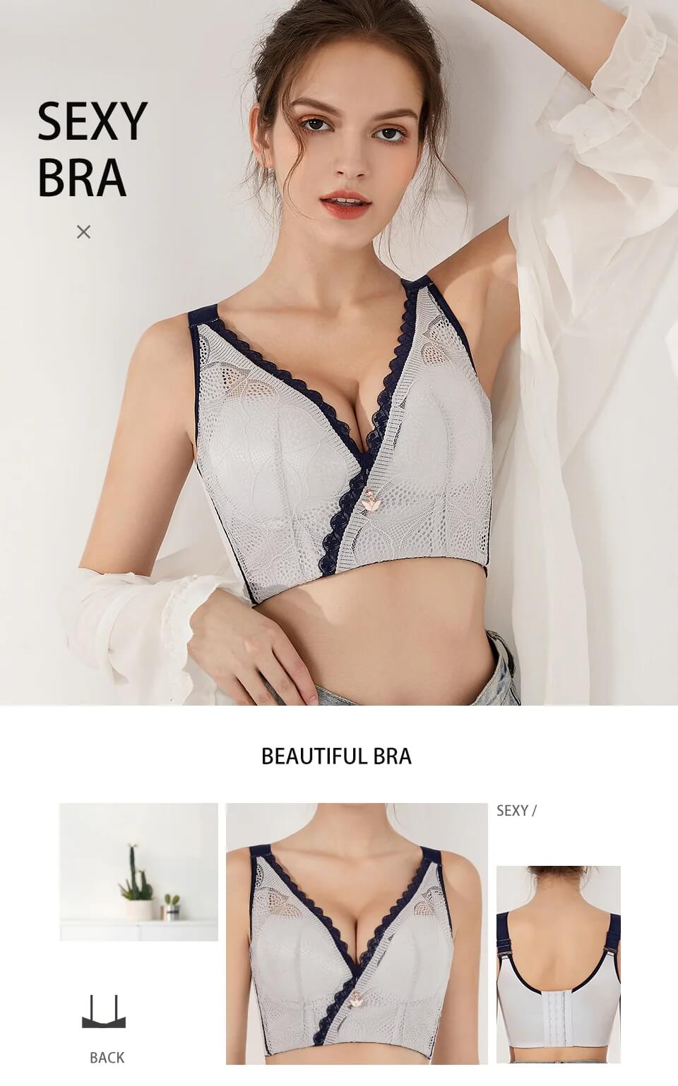 FallSweet "Hide Back Fat" Romantic Wireless Lace Bralette