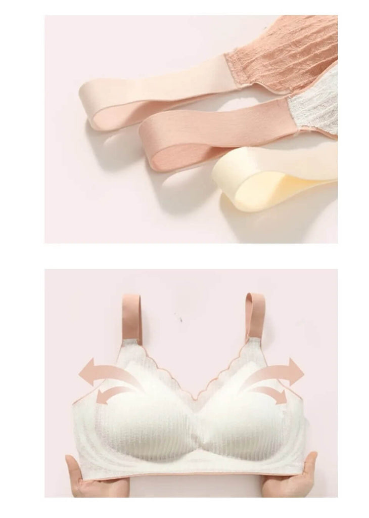 details of FallSweet Sexy Plus Size Lace Seamless Bra