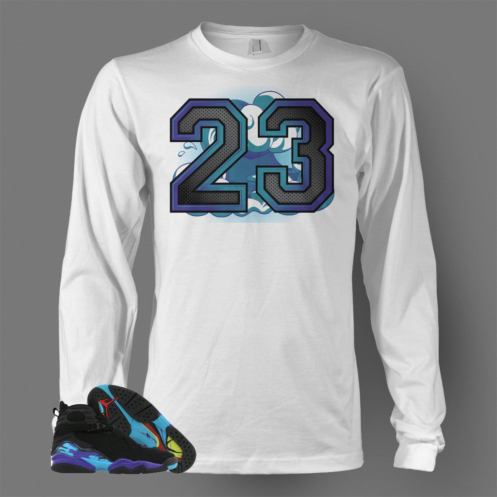 jordan 8 aqua shirt