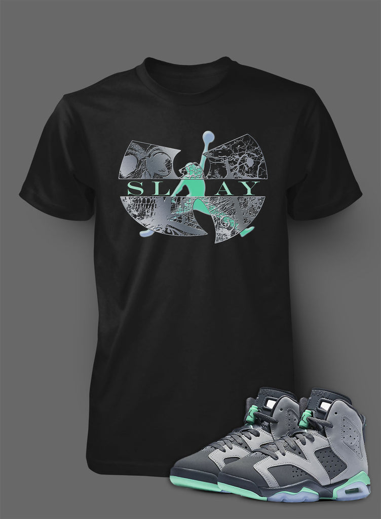 black and green jordan shirt