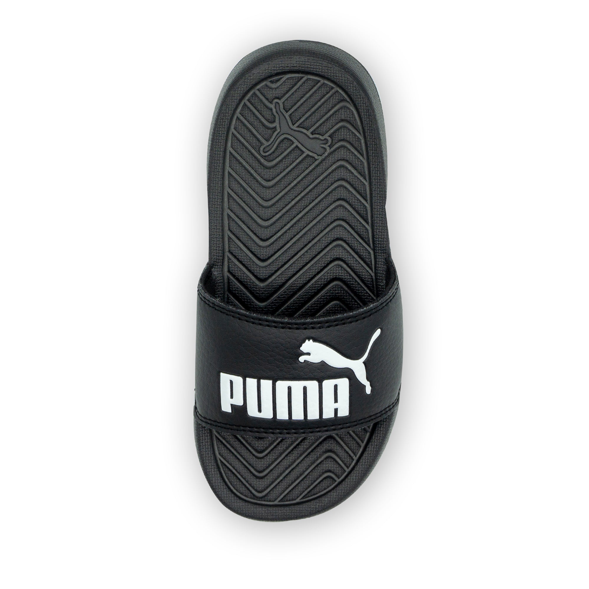 puma popcat slides black