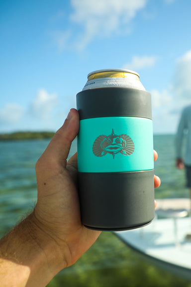 Non-Tipping Slim Can Cooler - White — The Horseshoe Crab