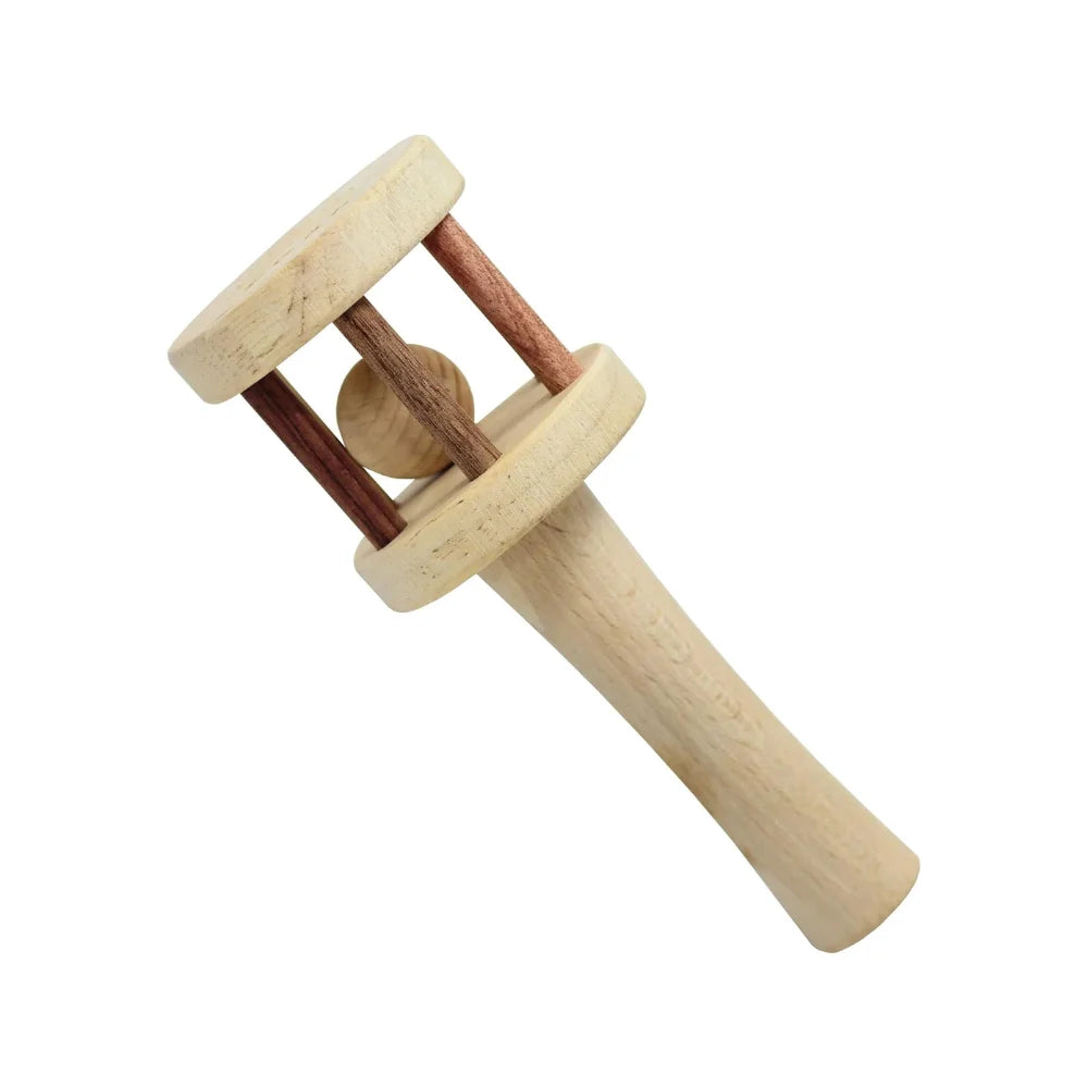 Wooden Montessori Baby Rattle Teething Toy