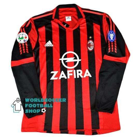 ac milan long sleeve jersey