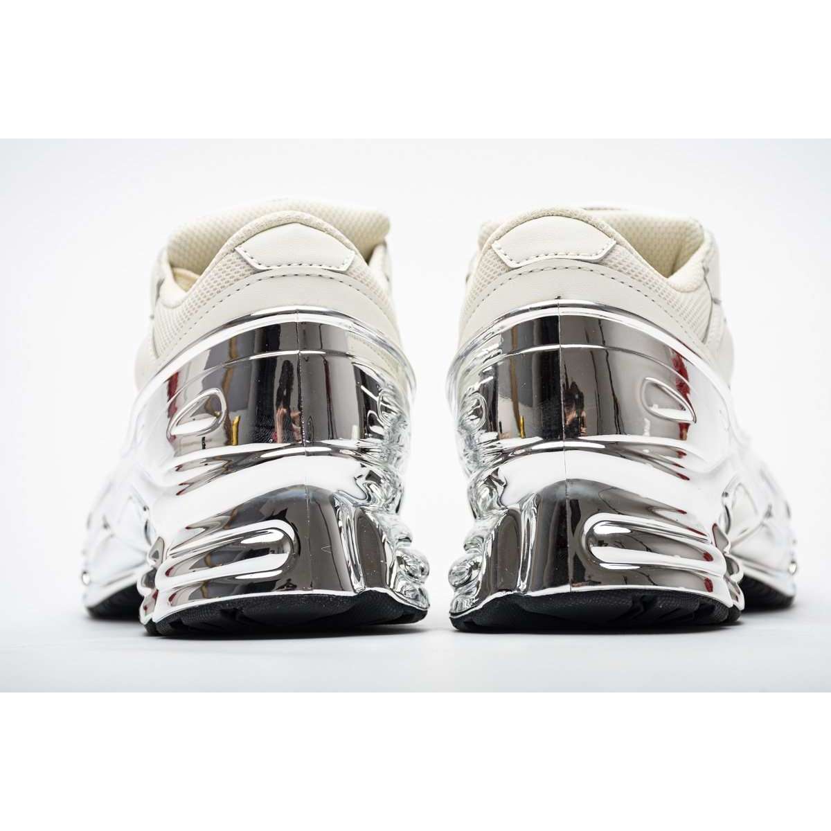 adidas ozweego raf simons cream white silver metallic