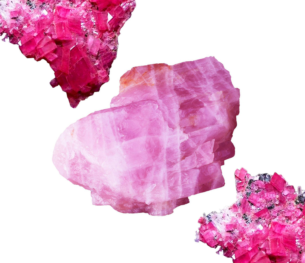 Rhodochrosite Crystal Elixir
<p> Rhodochrosite is the crystal for sexual healing on the planet, addressing past trauma and abuse. It is also a powerful channel for self-love and confidence.</p>

Pink Calcite + Clear Quartz Crystal Elixir
<p>Pink Calcite is a wonderful “excavator” of unresolved issues, bringing them to the surface to be healed. It also helps to connect the heart and yoni, amplifying the pathway for cervical orgasms.</p>