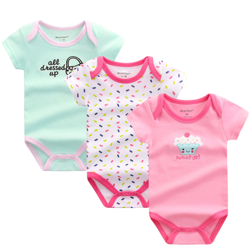 Baby Rompers Newborn Baby Boy Girls Clothes Short Sleeve Baby Clothing Girl Roupa Infantil Body Bebes