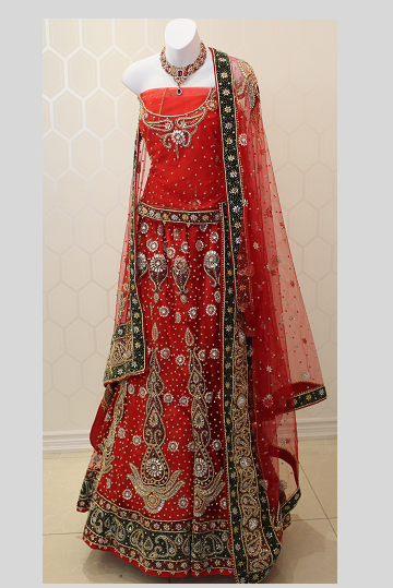 bridal lehenga fancy